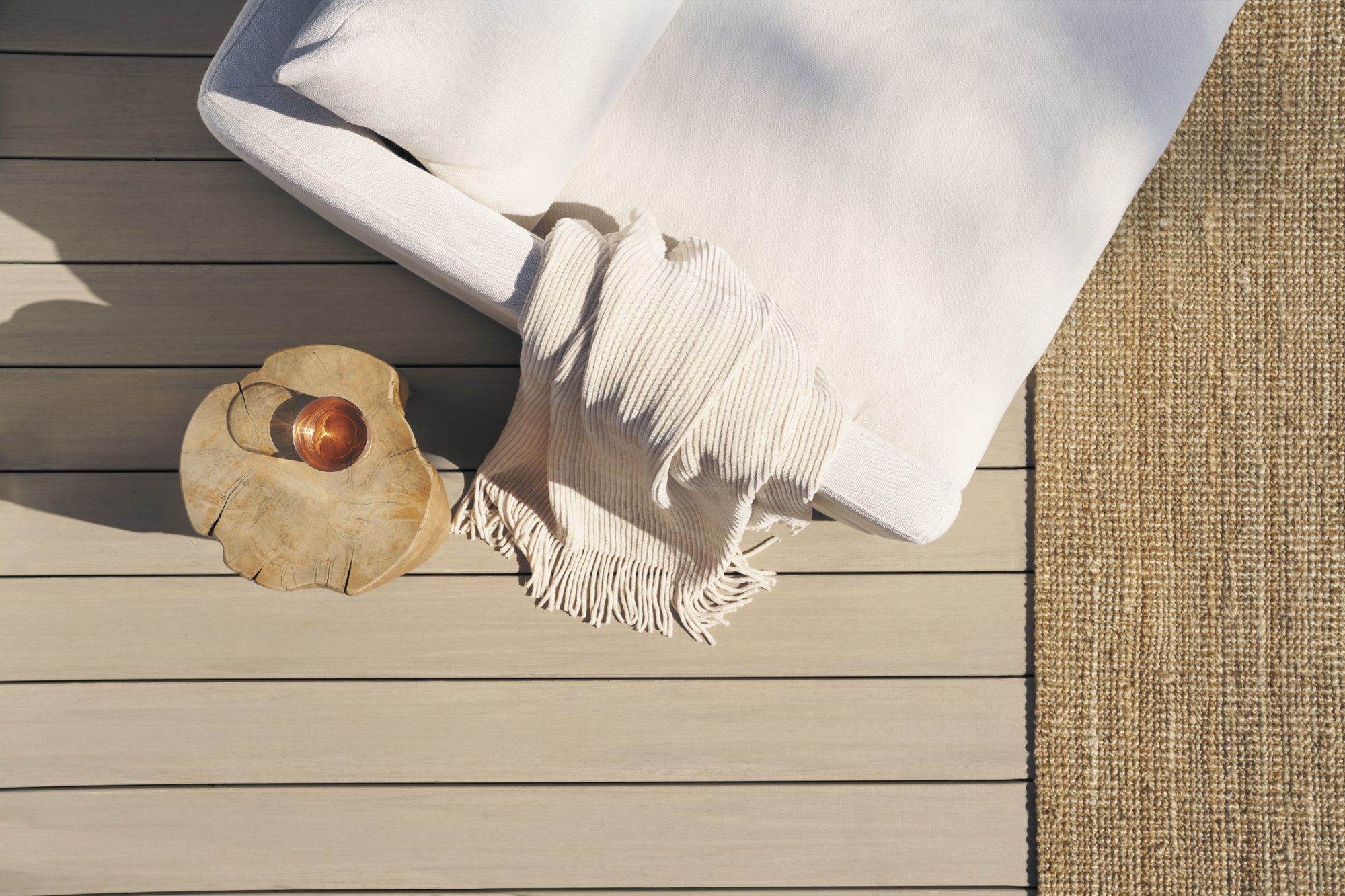 TimberTech Advanced PVC deck in French White Oak, Landmark Collection